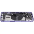 Back Housing W/ Charging Port Flex & Small Parts  For iPhone 12 (US Version) (Used OEM Pull: Grade C) (Purple)
