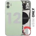 Back Housing W/ Charging Port Flex & Small Parts  For iPhone 12 (US Version) (Used OEM Pull: Grade C) (Green)