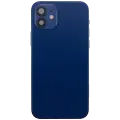 Back Housing W/ Charging Port Flex & Small Parts  For iPhone 12 (US Version) (Used OEM Pull: Grade C) (Blue)