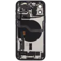 Back Housing W/ Charging Port Flex & Small Parts  For iPhone 12 (US Version) (Used OEM Pull: Grade C) (Black)