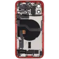 Back Housing W/ Charging Port Flex & Small Parts  For iPhone 12 (US Version) (Used OEM Pull: Grade B) (Red)