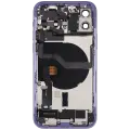 Back Housing W/ Charging Port Flex & Small Parts  For iPhone 12 (US Version) (Used OEM Pull: Grade B) (Purple)