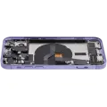 Back Housing W/ Charging Port Flex & Small Parts  For iPhone 12 (US Version) (Used OEM Pull: Grade B) (Purple)
