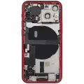 Back Housing W/ Charging Port Flex & Small Parts  For iPhone 13 Mini (US Version) (Used OEM Pull: Grade C) (Red)