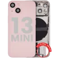Back Housing W/ Charging Port Flex & Small Parts  For iPhone 13 Mini (EU / Global Version) (Used OEM Pull: Grade B) (Pink)
