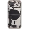 Back Housing W/ Charging Port Flex & Small Parts  For iPhone 13 (US Version) (Used OEM Pull: Grade B) (Starlight)
