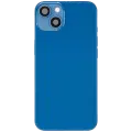 Back Housing W/ Charging Port Flex & Small Parts  For iPhone 13 (US Version) (Used OEM Pull: Grade B) (Blue)