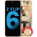 Inner OLED Assembly With Frame Compatible For Samsung Galaxy Z Flip 6 5G (F741) (US & International) (Aftermarket) (Yellow)