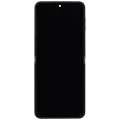 Inner OLED Assembly With Frame Compatible For Samsung Galaxy Z Flip 6 5G (F741) (US & International) (Aftermarket) (Silver Shadow)
