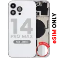 Back Housing W/ Small Parts For iPhone 14 Pro Max (US Version) (Aftermarket Plus) (Silver)