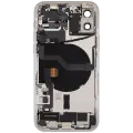 Back Housing W/ Charging Port Flex & Small Parts  For iPhone 12 (US Version) (Used OEM Pull: Grade A) (White)