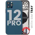 Back Housing W/ Charging Port Flex & Small Parts  For iPhone 12 Pro (EU / Global Version) (Used OEM Pull: Grade A) (Pacific Blue)