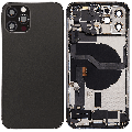 Back Housing W/ Charging Port Flex & Small Parts  For iPhone 12 Pro (US Version) (Used OEM Pull: Grade A) (Graphite)