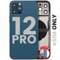 Back Housing W/ Charging Port Flex & Small Parts  For iPhone 12 Pro (US Version) (Used OEM Pull: Grade A) (Pacific Blue)