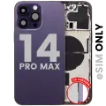 Back Housing W/ Small Parts For iPhone 14 Pro Max (US Version) (Used OEM Pull: Grade C) (Deep Purple)