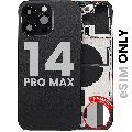Back Housing W/ Small Parts For iPhone 14 Pro Max (US Version) (Used OEM Pull: Grade B) (Space Black)