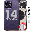 Back Housing W/ Small Parts For iPhone 14 Pro Max (US Version) (Used OEM Pull: Grade B) (Deep Purple)