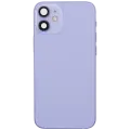 Back Housing W/ Charging Port Flex & Small Parts  For iPhone 12 Mini (EU / Global Version) (Used OEM Pull: Grade C) (Purple)