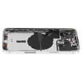 Back Housing W/ Small Parts For iPhone 14 Pro Max (US Version) (Used OEM Pull: Grade B) (Silver)