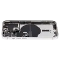 Back Housing W/ Small Parts For iPhone 14 Pro (US Version) (Used OEM Pull: Grade C) (Silver)