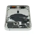 Back Housing W/ Small Parts For iPhone 14 Pro Max (EU / Global Version) (Used OEM Pull: Grade B) (Silver)