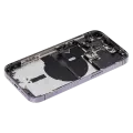 Back Housing W/ Small Parts For iPhone 14 Pro (EU / Global Version) (Used OEM Pull: Grade C) (Deep Purple)