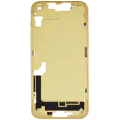 Mid-Frame Housing  W/ Small Parts For iPhone 14 Plus (EU / Global Version) (Used OEM Pull: Grade C) (Yellow)