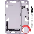 Mid-Frame Housing  W/ Small Parts For iPhone 14 Plus (EU / Global Version) (Used OEM Pull: Grade B) (Purple)