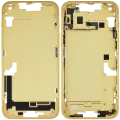 Mid-Frame Housing  W/ Small Parts For iPhone 14 Plus (EU / Global Version) (Used OEM Pull: Grade B) (Yellow)