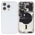 Back Housing W/ Small Parts For iPhone 14 Pro (US Version) (Used OEM Pull: Grade B) (Silver)