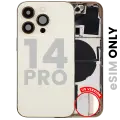 Back Housing W/ Small Parts For iPhone 14 Pro (US Version) (Used OEM Pull: Grade B) (Gold)