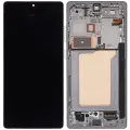 OLED Assembly With Frame For Samsung Galaxy S25 Ultra 5G (Aftermarket Plus) (US & International) (Titanium White Silver)
