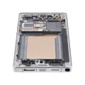 OLED Assembly With Frame For Samsung Galaxy S25 Ultra 5G (Aftermarket Plus) (US & International) (Titanium White Silver)