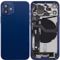 Back Housing W/ Charging Port Flex & Small Parts  For iPhone 12 Mini (EU / Global Version) (Used OEM Pull: Grade C) (Blue)