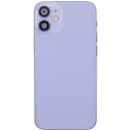 Back Housing W/ Charging Port Flex & Small Parts  For iPhone 12 Mini (US Version) (Used OEM Pull: Grade A) (Purple)