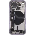 Back Housing W/ Charging Port Flex & Small Parts  For iPhone 12 Mini (US Version) (Used OEM Pull: Grade B) (Purple)