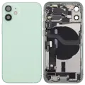 Back Housing W/ Charging Port Flex & Small Parts  For iPhone 12 Mini (US Version) (Used OEM Pull: Grade C) (Green)