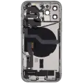 Back Housing W/ Charging Port Flex & Small Parts  For iPhone 12 Pro (US Version) (Used OEM Pull: Grade B) (Silver)