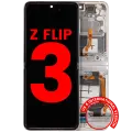 Inner OLED Assembly With Frame Compatible For Samsung Galaxy Z Flip 3 5G (F711) (US & International) (Aftermarket Plus) (Cream)
