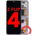 Inner OLED Assembly With Frame Compatible For Samsung Galaxy Z Flip 4 5G (F721) (US & International Version) (Aftermarket Plus) (Bora Purple)