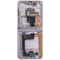 Inner OLED Assembly With Frame Compatible For Samsung Galaxy Z Flip 4 5G (F721) (US & International Version) (Aftermarket Plus) (Bora Purple)