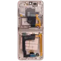Inner OLED Assembly With Frame Compatible For Samsung Galaxy Z Flip 4 5G (F721) (US & International Version) (Aftermarket Plus) (Pink Gold)
