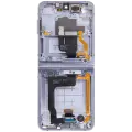 Inner OLED Assembly With Frame Compatible For Samsung Galaxy Z Flip 4 5G (F721) (US & International Version) (Aftermarket Plus) (Blue)