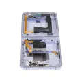 Inner OLED Assembly With Frame Compatible For Samsung Galaxy Z Flip 4 5G (F721) (US & International Version) (Aftermarket Plus) (Blue)