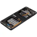 Inner OLED Assembly With Frame Compatible For Samsung Galaxy Z Flip 3 5G (F711) (US & International) (Aftermarket) (Phantom Black)