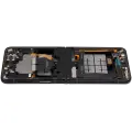 Inner OLED Assembly With Frame Compatible For Samsung Galaxy Z Flip 3 5G (F711) (US & International) (Aftermarket) (Phantom Black)