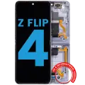 Inner OLED Assembly With Frame Compatible For Samsung Galaxy Z Flip 4 5G (F721) (US & International Version) (Aftermarket) (Blue)