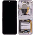 Inner OLED Assembly With Frame Compatible For Samsung Galaxy Z Flip 3 5G (F711) (US & International) (Aftermarket) (Lavender)