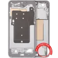 Mid-Frame Housing Compatible For Samsung Galaxy S25 FE 5G (US & International Version) (Icyblue / White)
