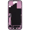 Mid-Frame Housing  W/ Charging Port Flex & Small Parts  For iPhone 16 Plus (US Version) (Used OEM Pull: Grade A) (Pink)